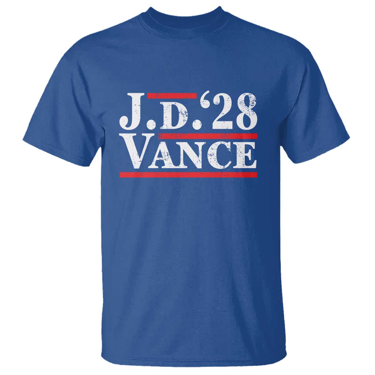 J.D Vance'28 T Shirt US Presidential Election Vintage Stripes - Wonder Print Shop