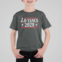 J.D Vance 2028 T Shirt For Kid Vintage Striped Star - Wonder Print Shop