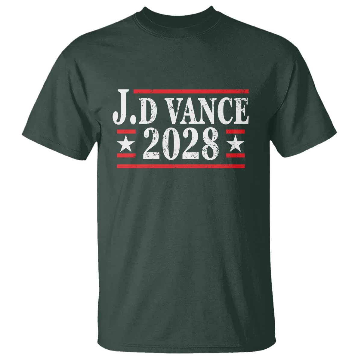 J.D Vance 2028 T Shirt Vintage Striped Star - Wonder Print Shop