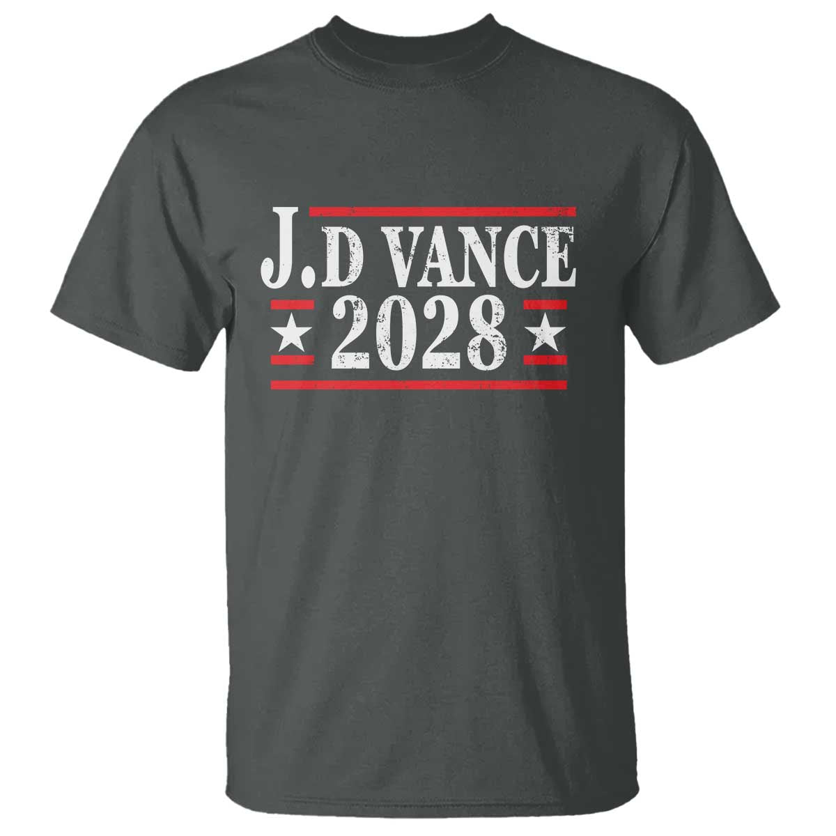 J.D Vance 2028 T Shirt Vintage Striped Star - Wonder Print Shop