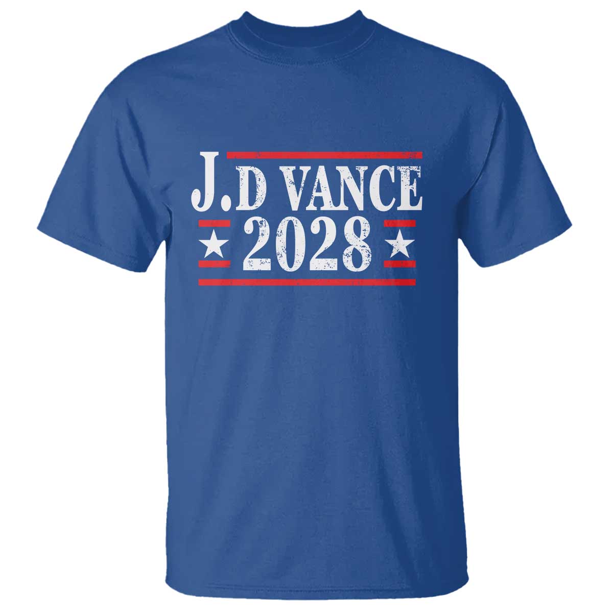 J.D Vance 2028 T Shirt Vintage Striped Star - Wonder Print Shop