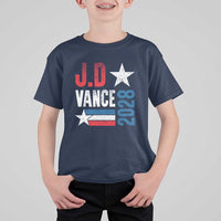 J.D Vance 2028 T Shirt For Kid Vintage US Presidential Election Star - Wonder Print Shop