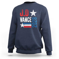 J.D Vance 2028 Sweatshirt Vintage US Presidential Election Star - Wonder Print Shop