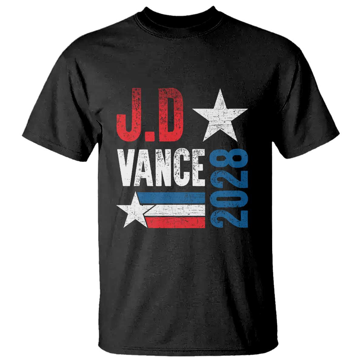 J.D Vance 2028 T Shirt Vintage US Presidential Election Star - Wonder Print Shop