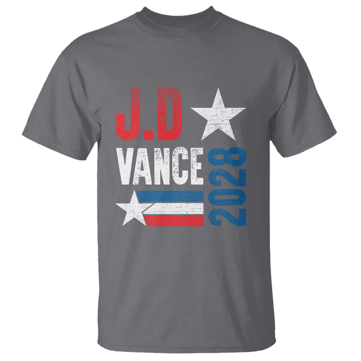 J.D Vance 2028 T Shirt Vintage US Presidential Election Star - Wonder Print Shop