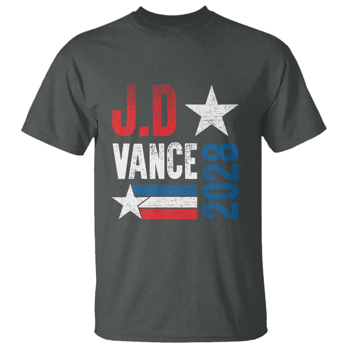 J.D Vance 2028 T Shirt Vintage US Presidential Election Star - Wonder Print Shop
