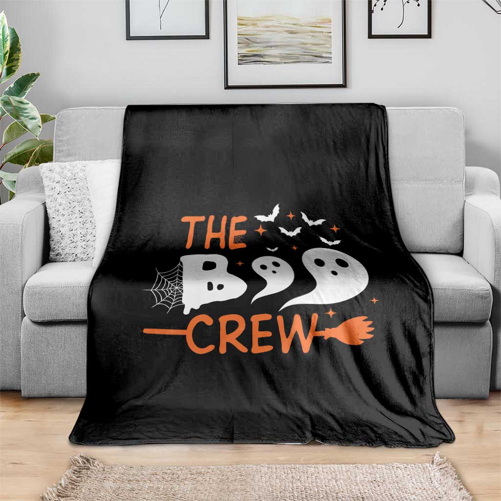 Halloween Throw Blanket The Boo Crew Trick Or Treat Ghost Squad - Wonder Print Shop