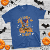 Halloween Witches T Shirt Life's Short So Buy The Shoes Spider Web Fall Season - Wonder Print Shop