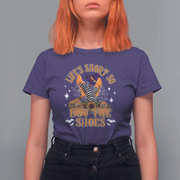 Halloween Witches T Shirt For Women Life's Short So Buy The Shoes Spider Web Fall Season - Wonder Print Shop