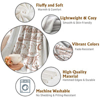 Halloween Cowgirl Throw Blanket Howdy Witches Retro Cowboy Boots Witch Hat Broom - Wonder Print Shop