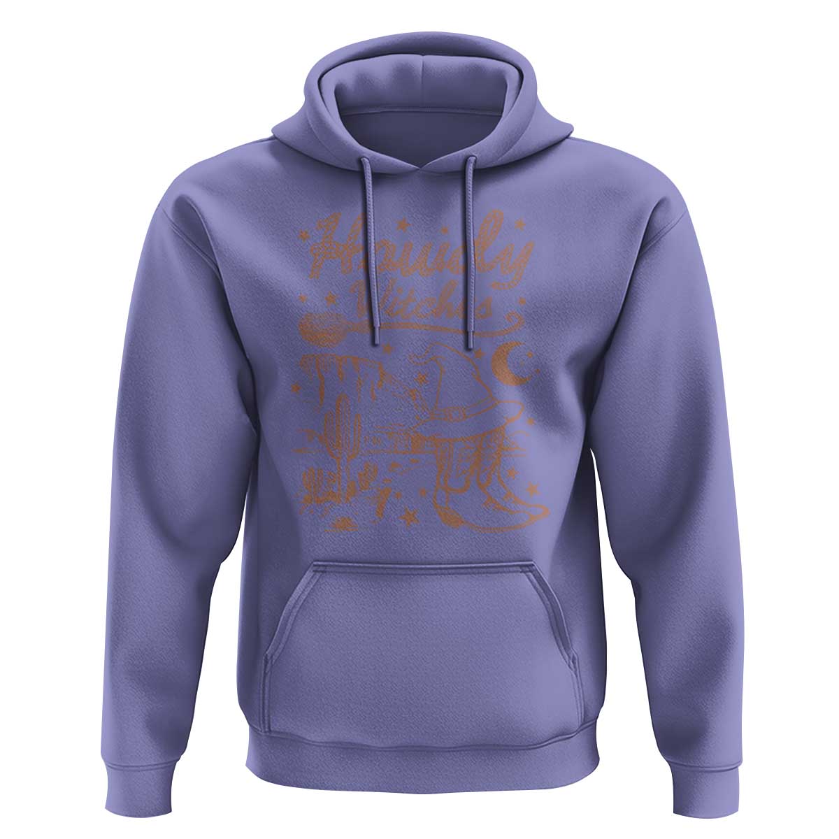 Halloween Cowgirl Hoodie Howdy Witches Retro Cowboy Boots Witch Hat Broom