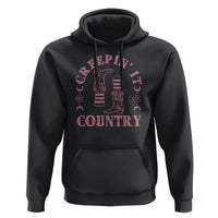 Halloween Cowgirl Hoodie Creepin It Country Cowboy Boots Witch Socks Pentagram
