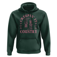 Halloween Cowgirl Hoodie Creepin It Country Cowboy Boots Witch Socks Pentagram
