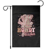 Halloween Cowgirl Garden Flag Howdy Witches Cowboy Boots Witch Hat Thunder - Wonder Print Shop
