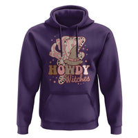 Halloween Cowgirl Hoodie Howdy Witches Cowboy Boots Witch Hat Thunder