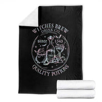 Halloween Witch Drinks Throw Blanket Witches Brew Drink Co Quality Potions Since 1543 - Wonder Print Shop