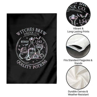 Halloween Witch Drinks Garden Flag Witches Brew Drink Co Quality Potions Since 1543 - Wonder Print Shop