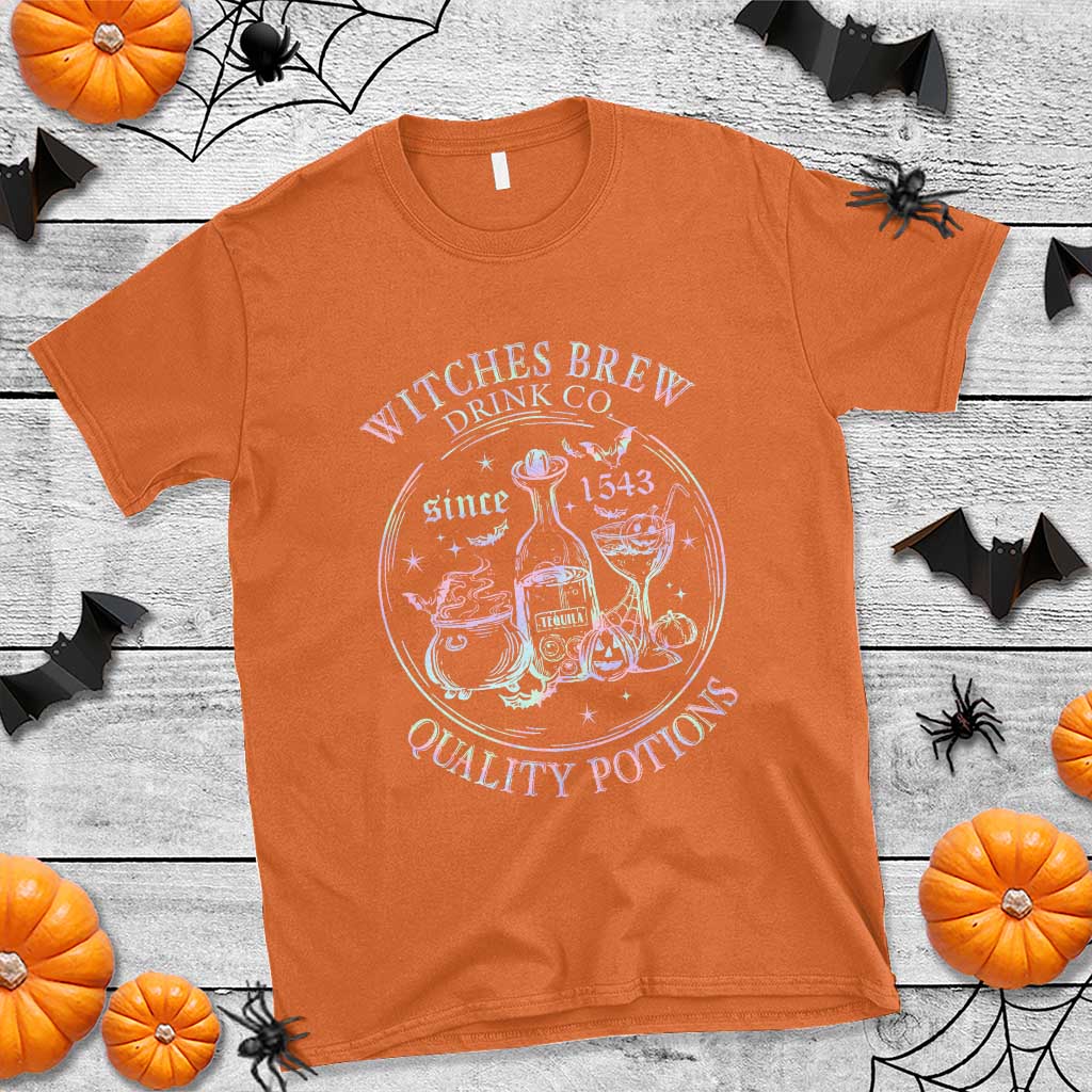 Halloween Witch Drinks T Shirt Witches Brew Drink Co Quality Potions Since 1543 - Wonder Print Shop