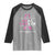 Male Breast Cancer Raglan Shirt He Can Heal Cancer Christian Pink Ribbon - Wonder Print Shop