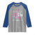 Male Breast Cancer Raglan Shirt He Can Heal Cancer Christian Pink Ribbon - Wonder Print Shop