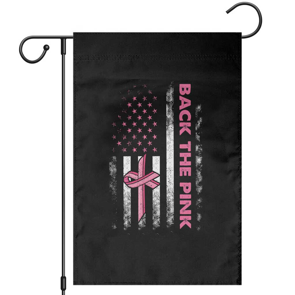 Breast Cancer Awareness Garden Flag Back The Pink Warrior American Flag - Wonder Print Shop