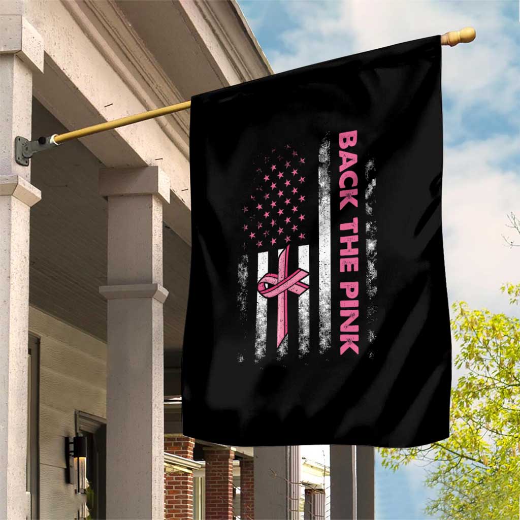 Breast Cancer Awareness Garden Flag Back The Pink Warrior American Flag - Wonder Print Shop