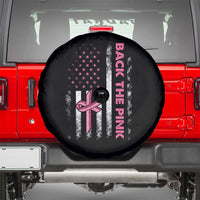 Breast Cancer Awareness Spare Tire Cover Back The Pink Warrior American Flag - Wonder Print Shop