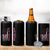 Breast Cancer Awareness 4 in 1 Can Cooler Tumbler Back The Pink Warrior American Flag - Wonder Print Shop