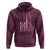 Breast Cancer Awareness Hoodie Back The Pink Warrior American Flag - Wonder Print Shop