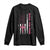 Breast Cancer Awareness Long Sleeve Shirt Back The Pink Warrior American Flag - Wonder Print Shop
