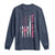 Breast Cancer Awareness Long Sleeve Shirt Back The Pink Warrior American Flag - Wonder Print Shop