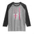 Breast Cancer Awareness Raglan Shirt Back The Pink Warrior American Flag - Wonder Print Shop
