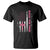 Breast Cancer Awareness T Shirt Back The Pink Warrior American Flag - Wonder Print Shop