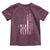Breast Cancer Awareness Toddler T Shirt Back The Pink Warrior American Flag - Wonder Print Shop