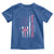 Breast Cancer Awareness Toddler T Shirt Back The Pink Warrior American Flag - Wonder Print Shop