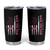 Breast Cancer Awareness Tumbler Cup Back The Pink Warrior American Flag - Wonder Print Shop