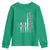 Breast Cancer Awareness Youth Sweatshirt Back The Pink Warrior American Flag - Wonder Print Shop