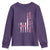 Breast Cancer Awareness Youth Sweatshirt Back The Pink Warrior American Flag - Wonder Print Shop