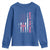 Breast Cancer Awareness Youth Sweatshirt Back The Pink Warrior American Flag - Wonder Print Shop