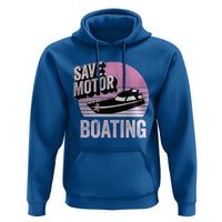 Funny Save Motor Boating Hoodie Breast Cancer Pink Ribbon - Wonder Print Shop