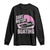 Funny Save Motor Boating Long Sleeve Shirt Breast Cancer Pink Ribbon - Wonder Print Shop