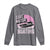Funny Save Motor Boating Long Sleeve Shirt Breast Cancer Pink Ribbon - Wonder Print Shop