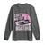 Funny Save Motor Boating Long Sleeve Shirt Breast Cancer Pink Ribbon - Wonder Print Shop