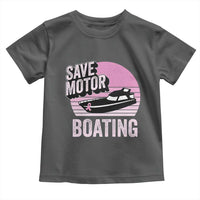 Funny Save Motor Boating Toddler T Shirt Breast Cancer Pink Ribbon - Wonder Print Shop
