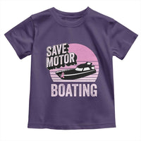 Funny Save Motor Boating Toddler T Shirt Breast Cancer Pink Ribbon - Wonder Print Shop