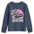 Funny Save Motor Boating Youth Sweatshirt Breast Cancer Pink Ribbon - Wonder Print Shop
