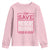 Funny Save Motor Boating Youth Sweatshirt Beat Breast Cancer Pink Ribbon - Wonder Print Shop