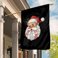 Vintage Retro Patchwork Santa Xmas Garden Flag Merry Christmas Holiday - Wonder Print Shop