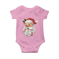 Vintage Retro Patchwork Santa Xmas Baby Onesie Merry Christmas Holiday - Wonder Print Shop
