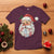 Vintage Retro Patchwork Santa Xmas T Shirt Merry Christmas Holiday - Wonder Print Shop
